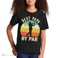 Funny Best Papa By Par Father's Day Golf Gift Kids T-Shirt thumb 2