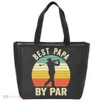 Funny Best Papa By Par Father's Day Golf Gift Tote Bag thumb 0