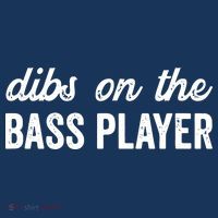 Funny Bass Player Wife Dibs On The Bass Player Visor thumb 3