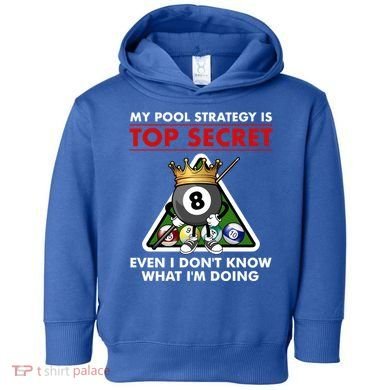 Funny Billiards Pool Design Pool Player Sports Gift Toddler Hoodie