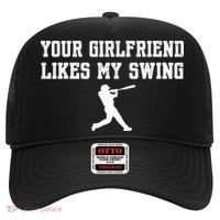 Funny Baseball Quote Your Girlfriend Likes My Swing Yo.Uth Hat thumb 0