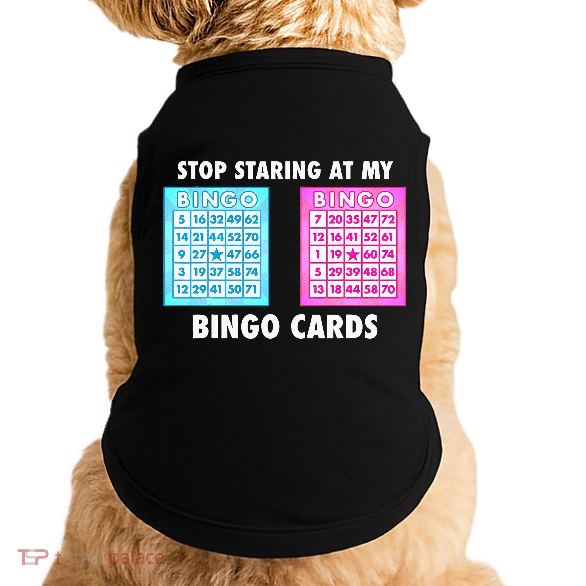 Funny Bingo Queen Stop Staring At My Bingo Cards Doggie Tank