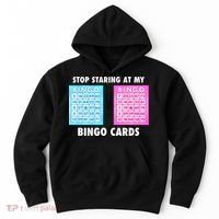 Funny Bingo Queen Stop Staring At My Bingo Cards Hoodie thumb 0