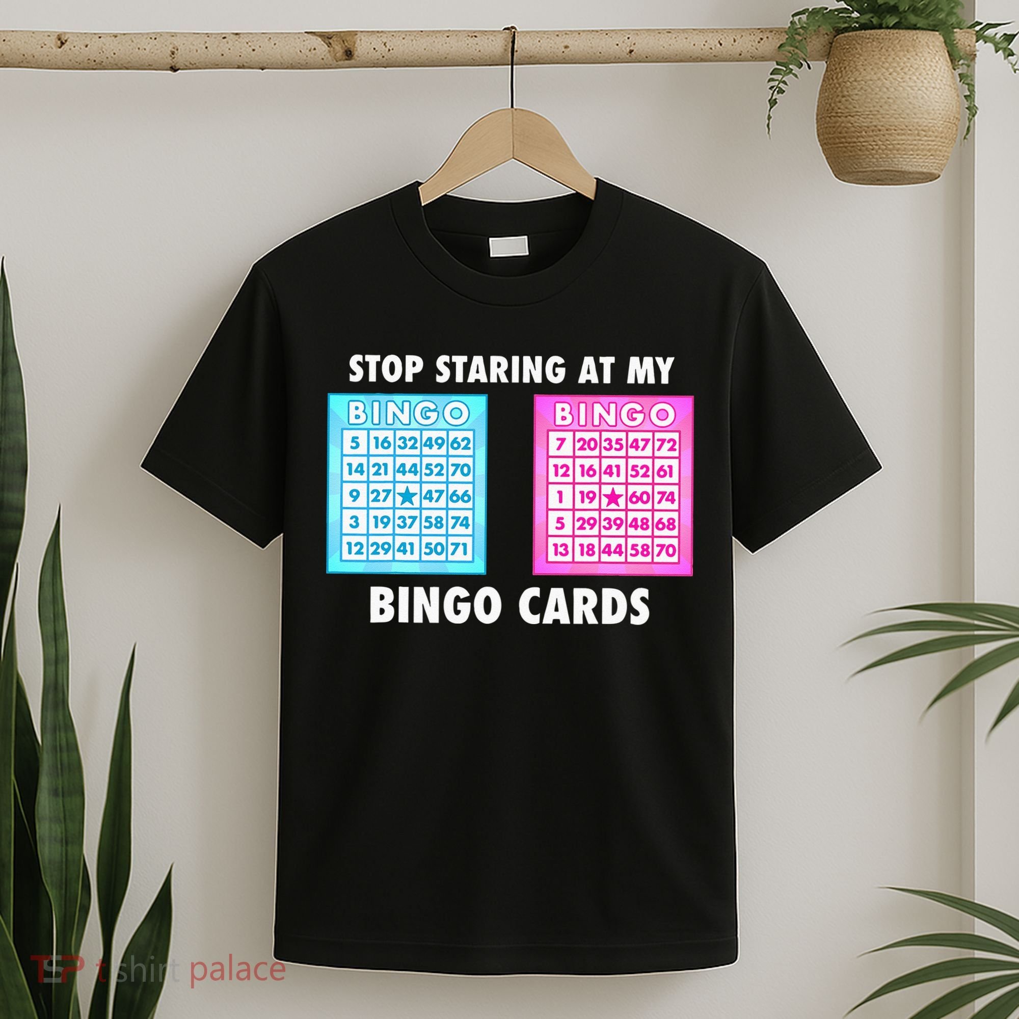 Funny Bingo Queen Stop Staring At My Bingo Cards T-Shirt
