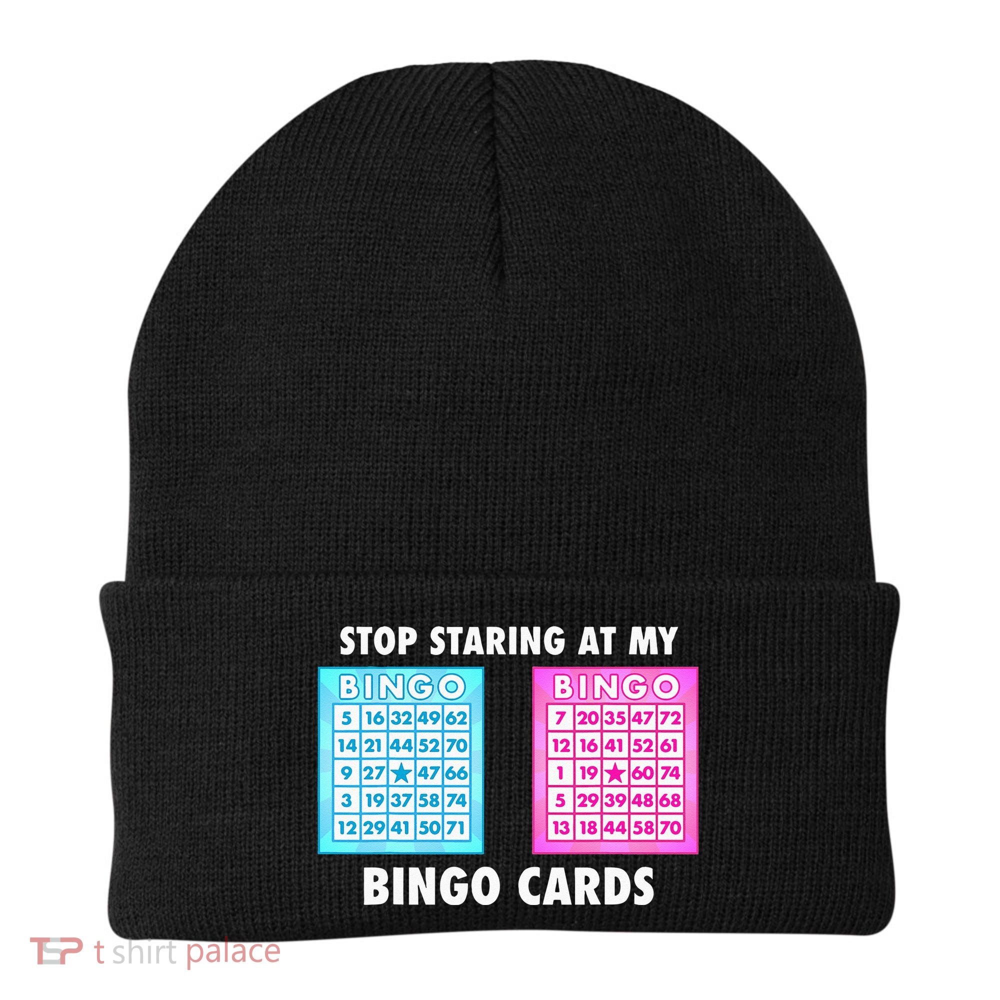 Funny Bingo Queen Stop Staring At My Bingo Cards Beanie