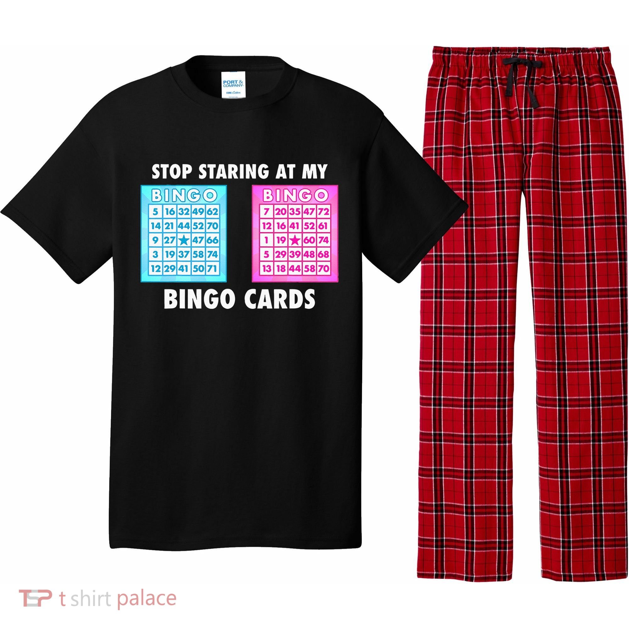 Funny Bingo Queen Stop Staring At My Bingo Cards Pajama Set