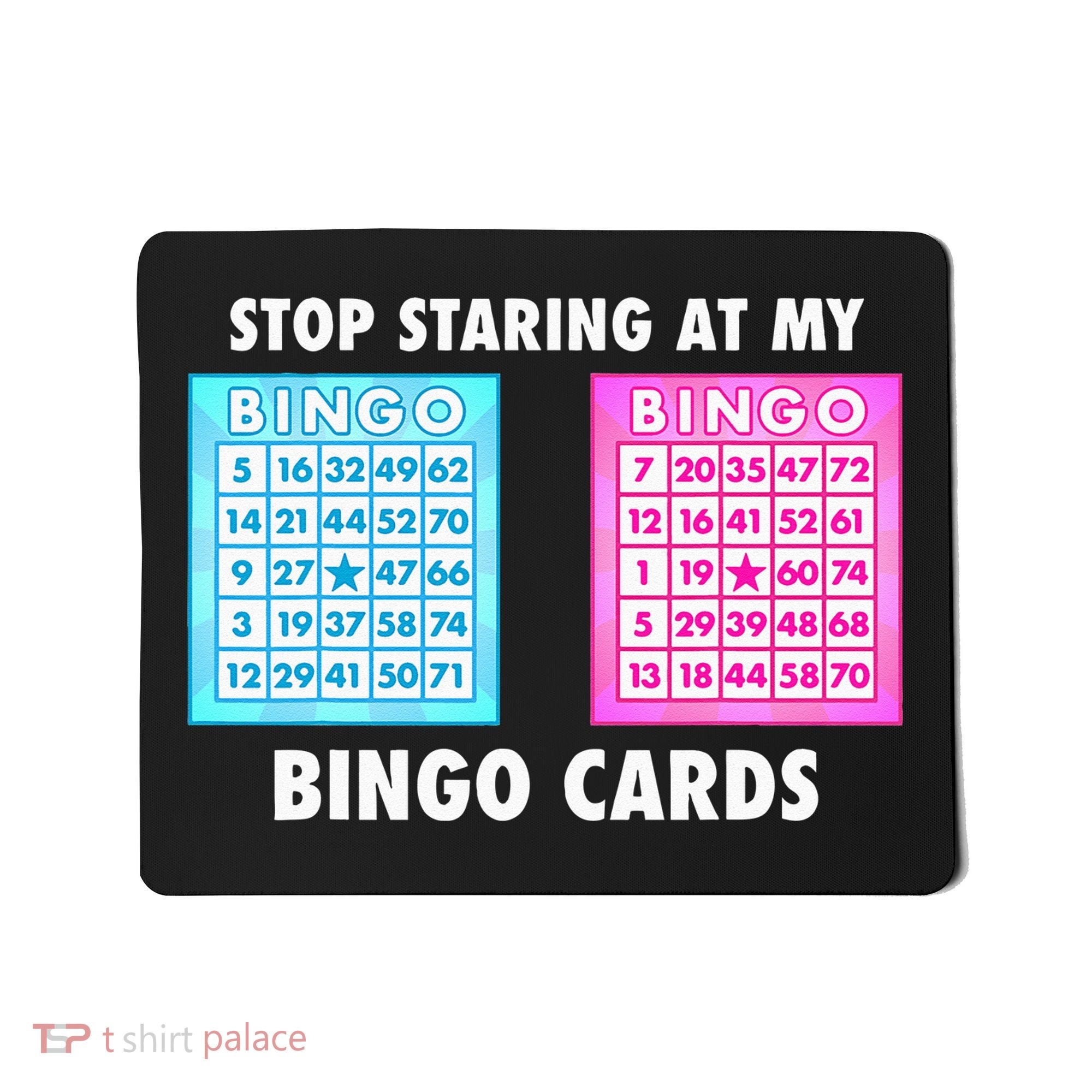 Funny Bingo Queen Stop Staring At My Bingo Cards Mousepad