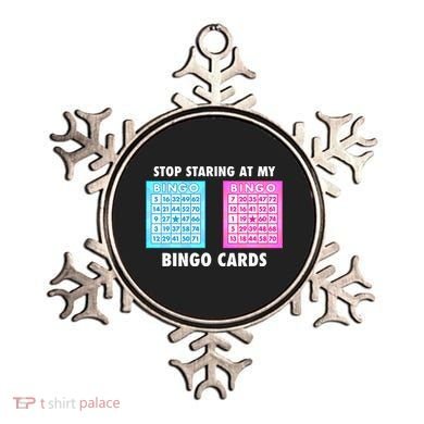 Funny Bingo Queen Stop Staring At My Bingo Cards Ornament