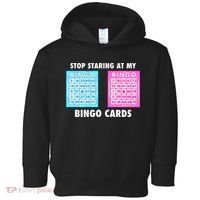 Funny Bingo Queen Stop Staring At My Bingo Cards Toddler Hoodie thumb 0