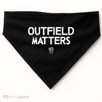 Funny Baseball Quote Outfield Matters Outfielders USA-Made Doggie Bandana thumb 0