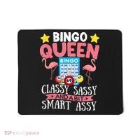 Funny Bingo Queen Bingo Flamingo Mothers Day Mousepad thumb 0