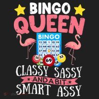 Funny Bingo Queen Bingo Flamingo Mothers Day Golf Towel thumb 3
