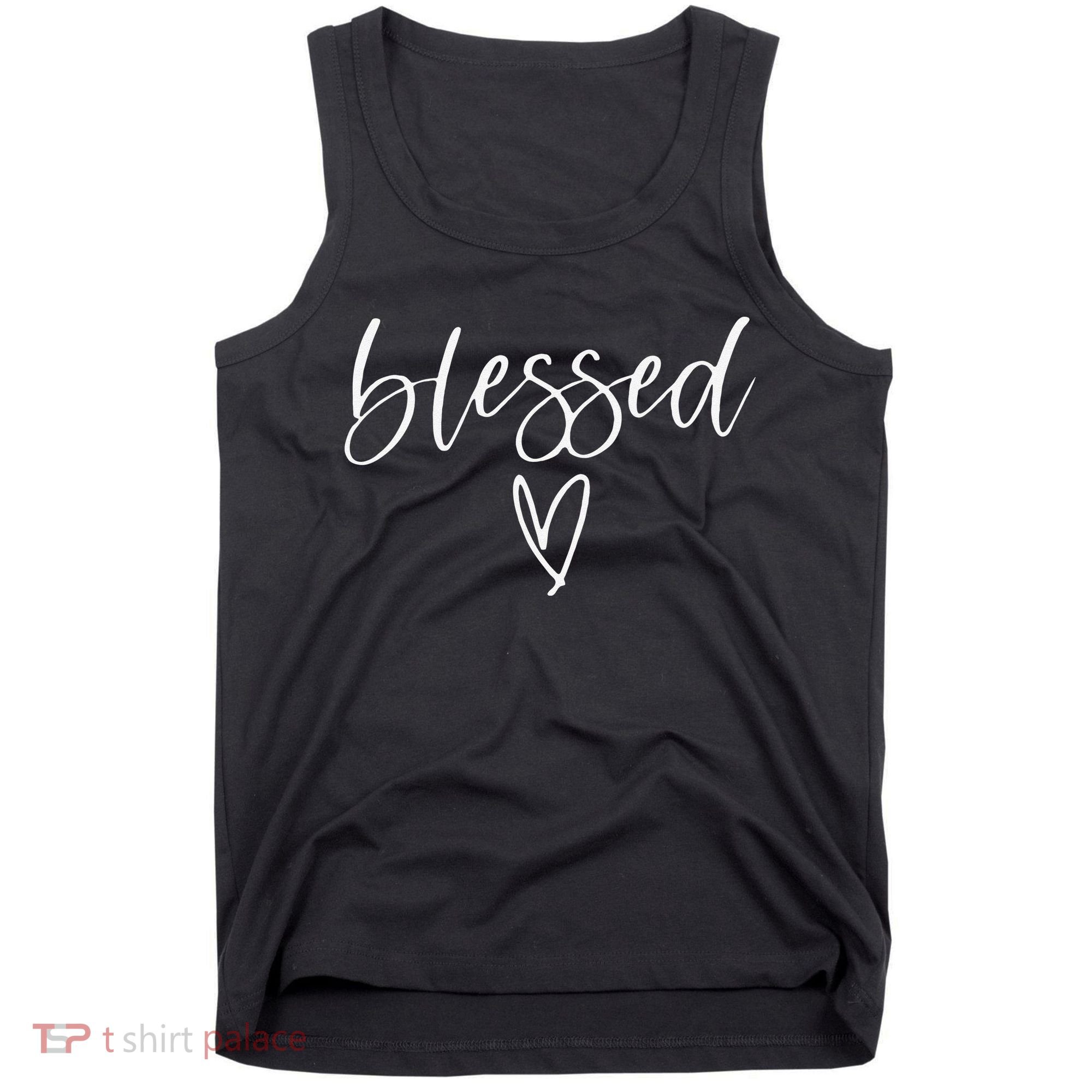 Funny Blessed Religious Faith Christian Jesus Tank Top