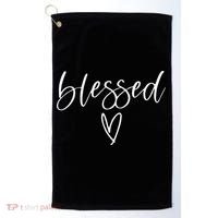 Funny Blessed Religious Faith Christian Jesus Golf Towel thumb 0