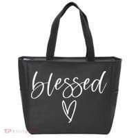 Funny Blessed Religious Faith Christian Jesus Tote Bag thumb 0