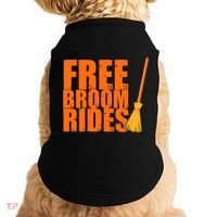 Free Broom Rides Funny Halloween Doggie Tank thumb 0