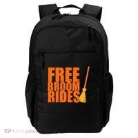 Free Broom Rides Funny Halloween Backpack thumb 0