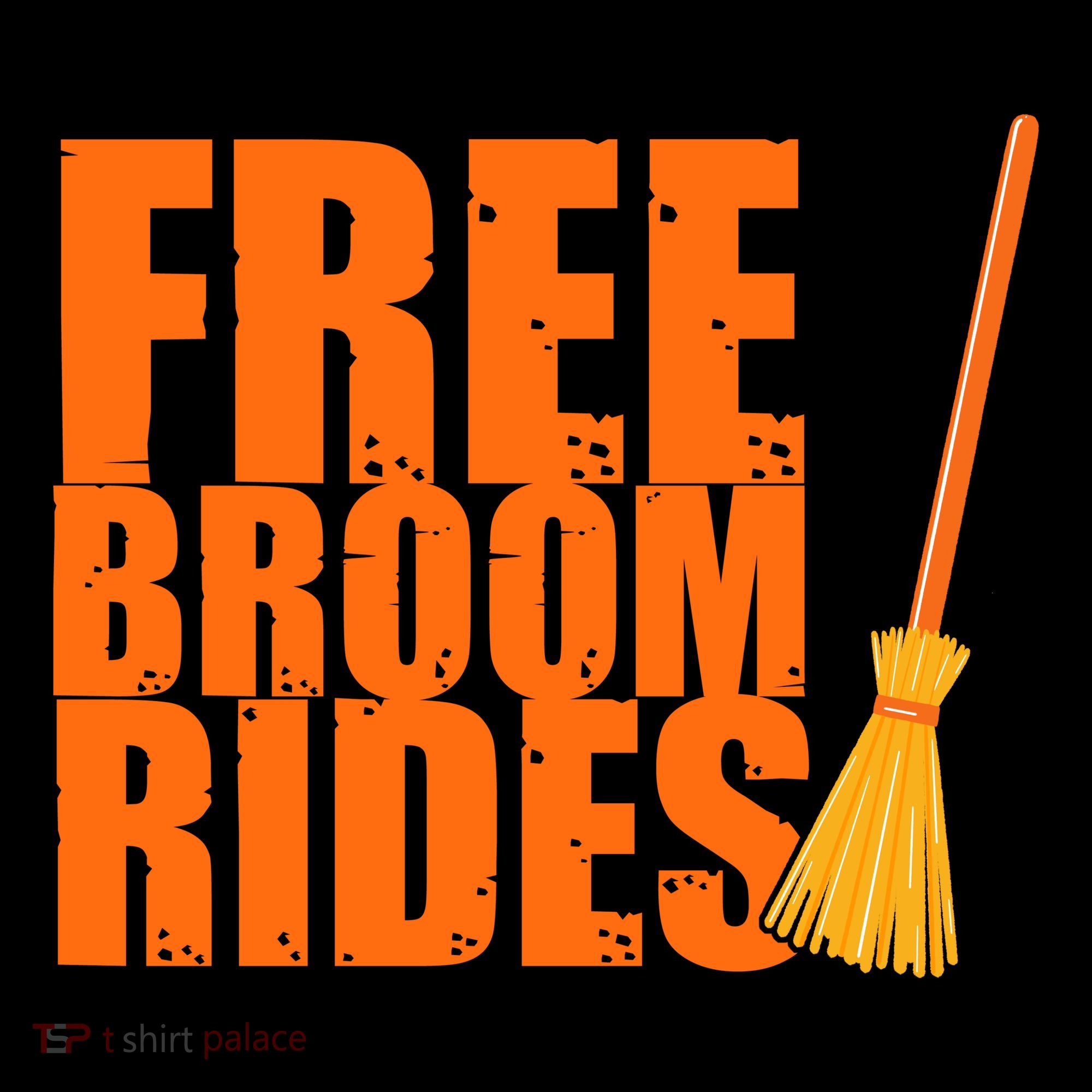 Free Broom Rides Funny Halloween Mousepad