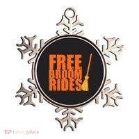 Free Broom Rides Funny Halloween Ornament thumb 0