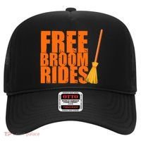 Free Broom Rides Funny Halloween Hat thumb 0