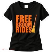 Free Broom Rides Funny Halloween Women's T-Shirt thumb 0