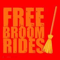 Free Broom Rides Funny Halloween Santa Hat thumb 1
