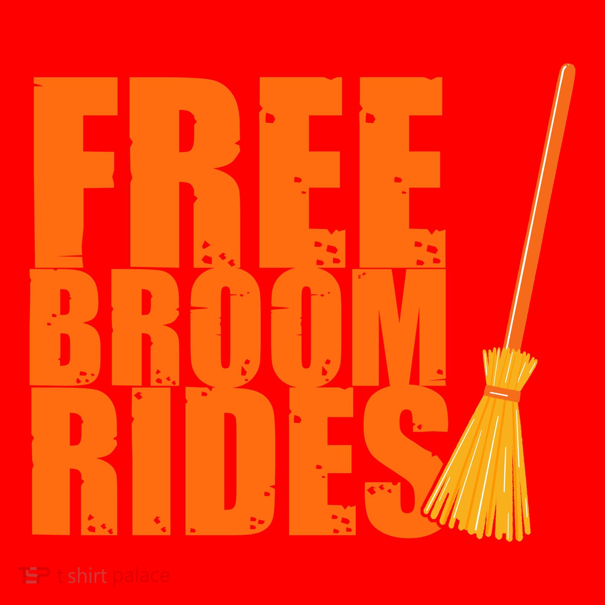 Free Broom Rides Funny Halloween Santa Hat