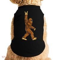 Funny Bigfoot Rock On Sasquatch Rock And Roll Gift Doggie Tank thumb 0