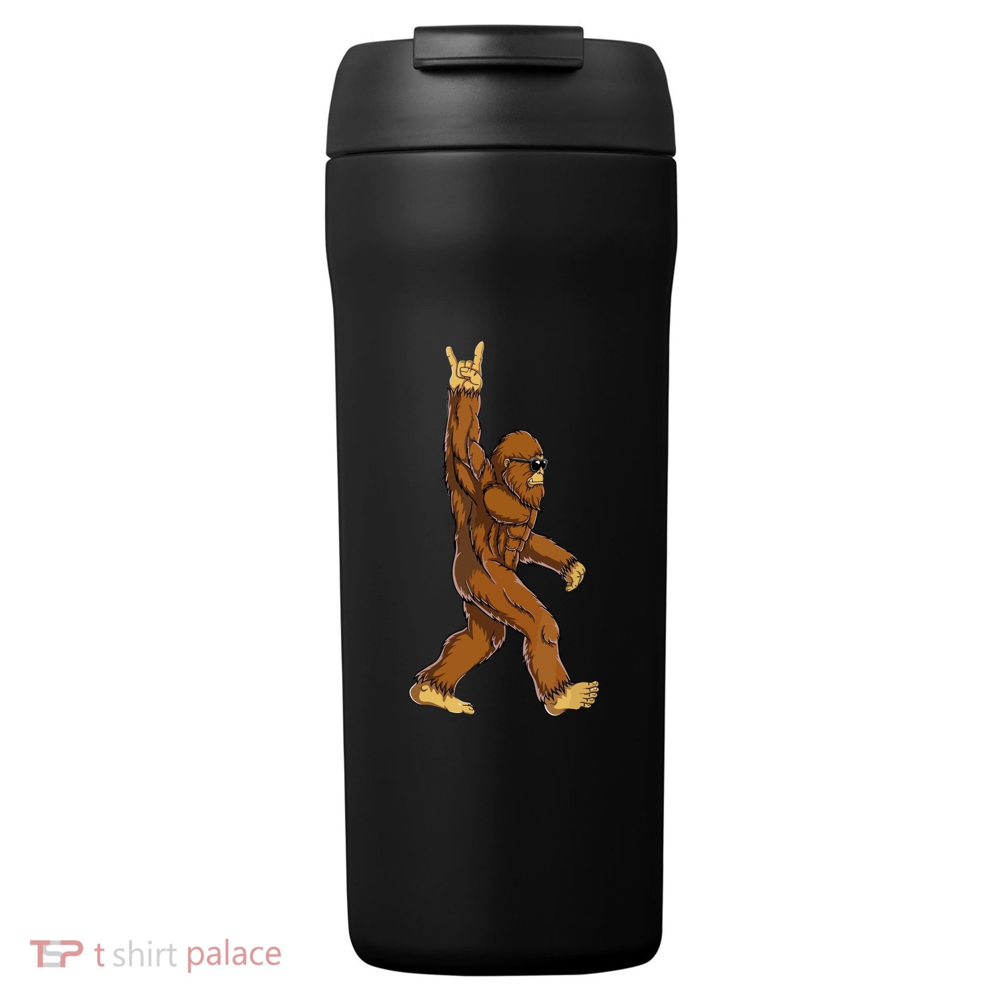 Funny Bigfoot Rock On Sasquatch Rock And Roll Gift 24oz Duet Stainless Steel Tumbler