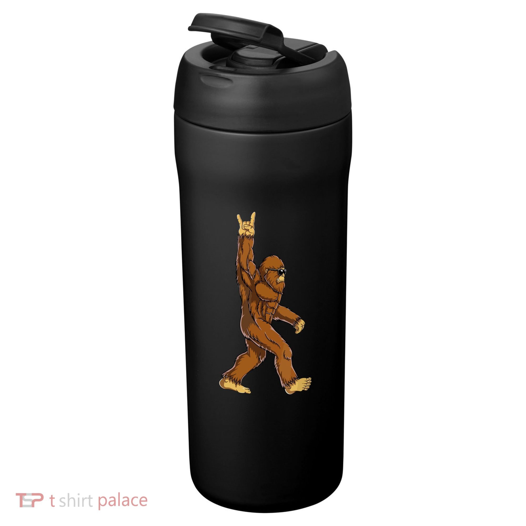 Funny Bigfoot Rock On Sasquatch Rock And Roll Gift 24oz Duet Stainless Steel Tumbler