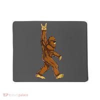 Funny Bigfoot Rock On Sasquatch Rock And Roll Gift Mousepad thumb 0