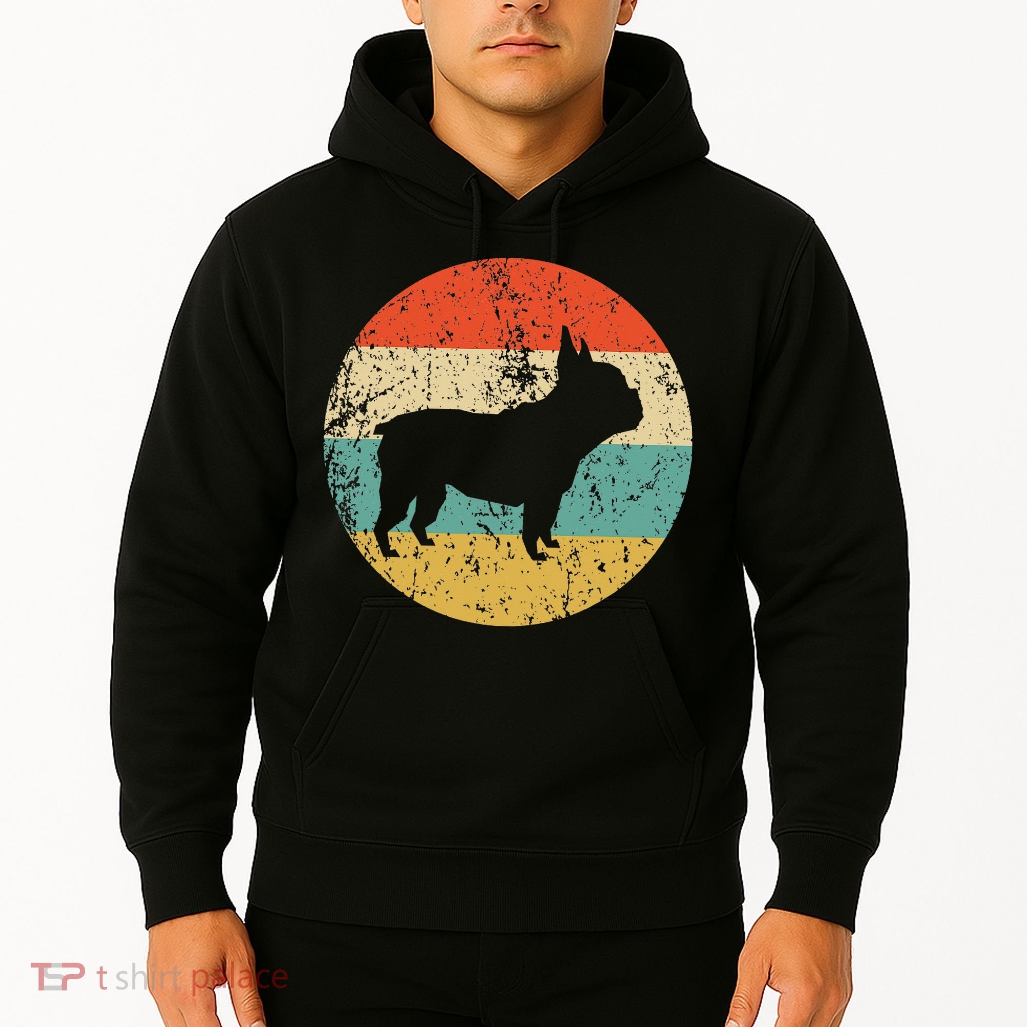 French Bulldog Retro Dog Hoodie