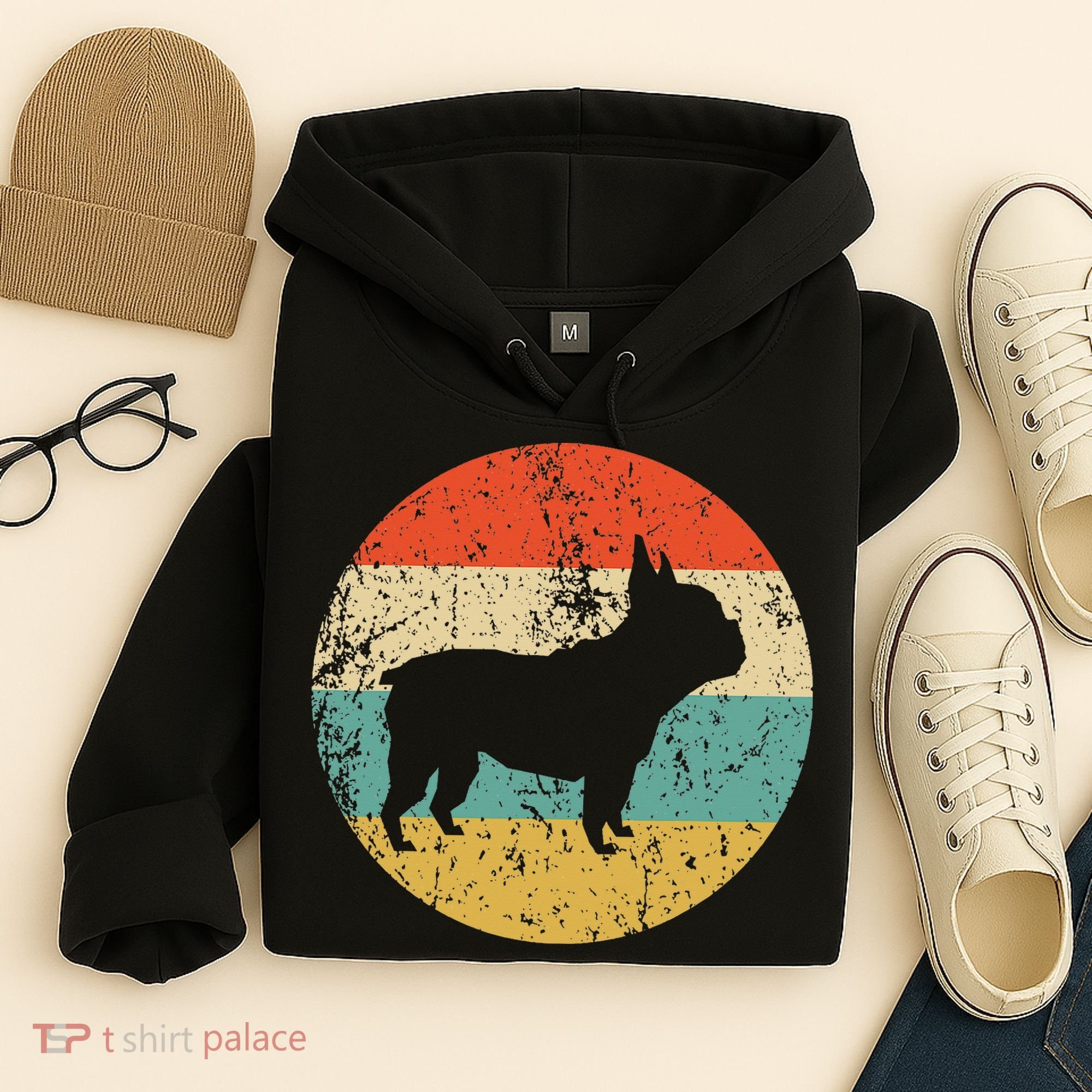 French Bulldog Retro Dog Hoodie