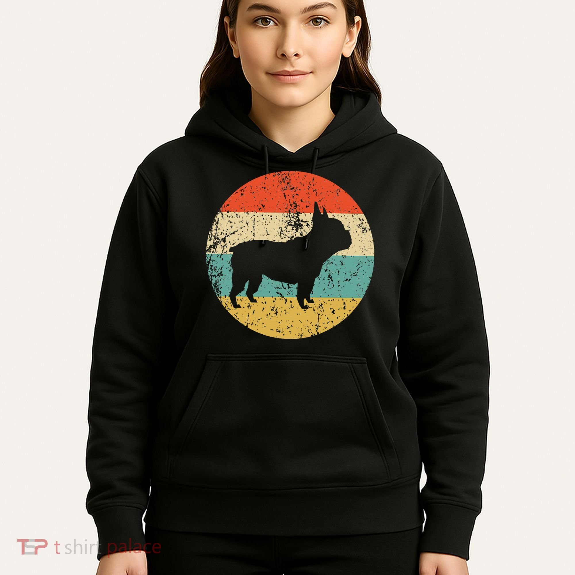 French Bulldog Retro Dog Hoodie