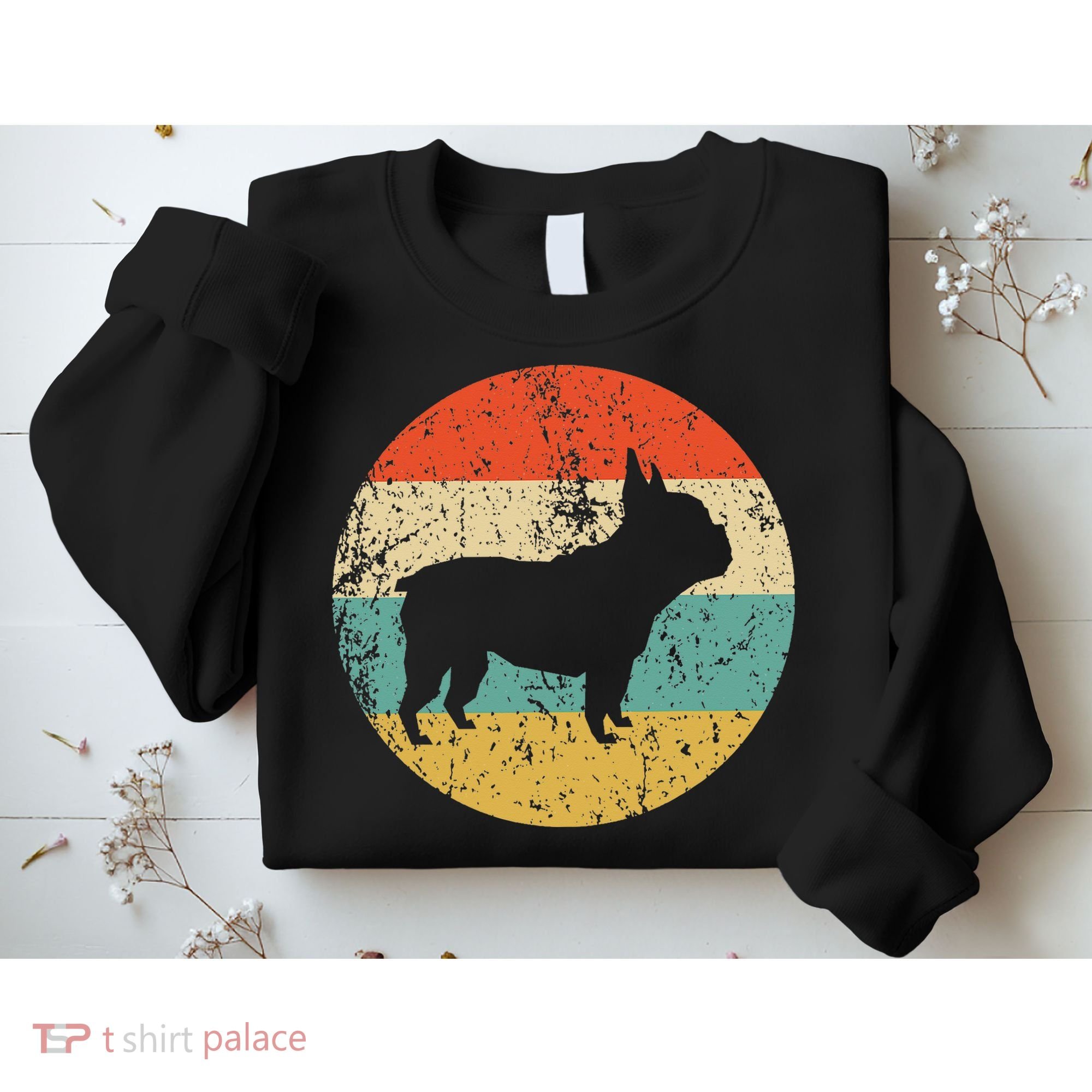 French Bulldog Retro Dog Sweatshirt