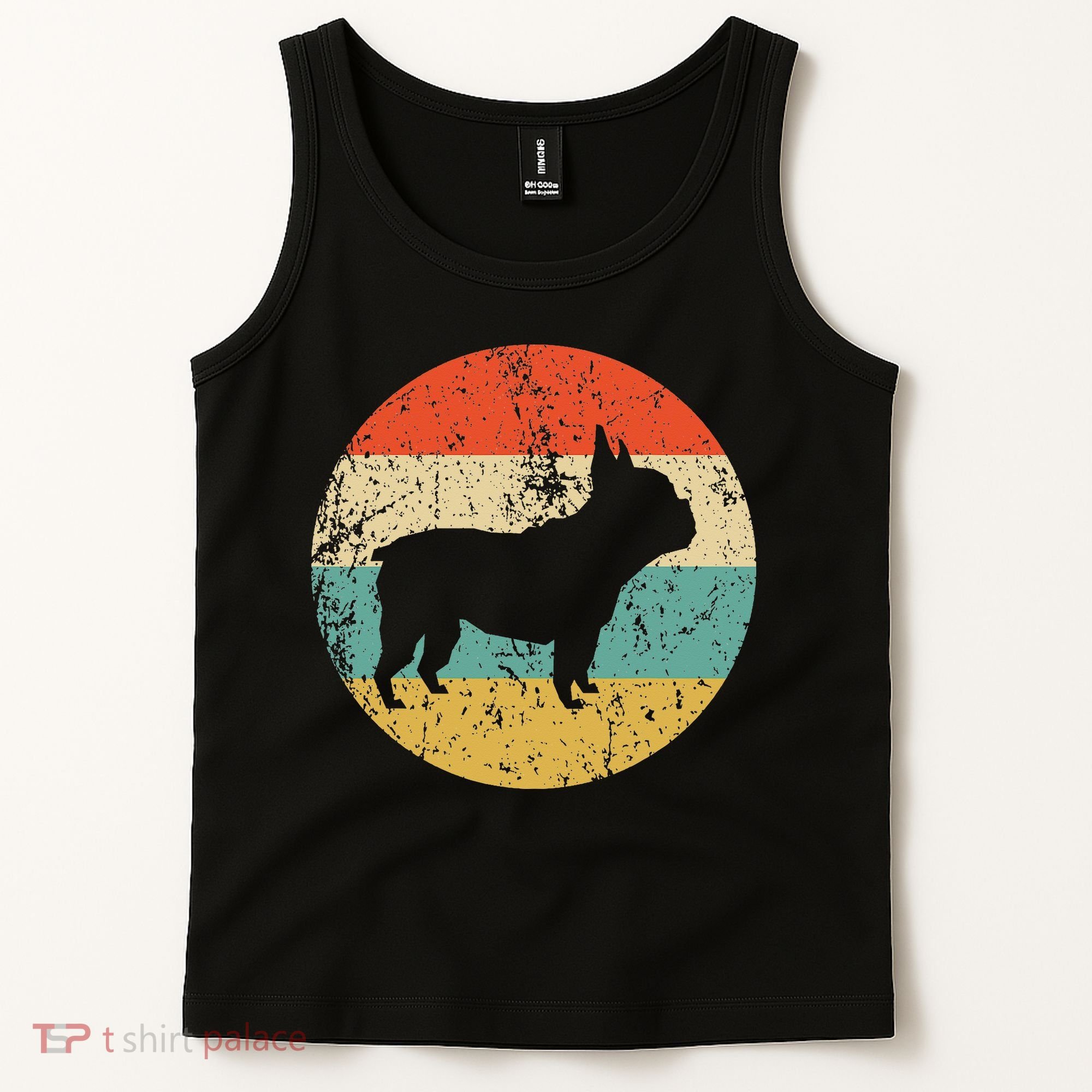 French Bulldog Retro Dog Tank Top