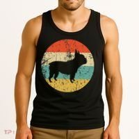 French Bulldog Retro Dog Tank Top thumb 3