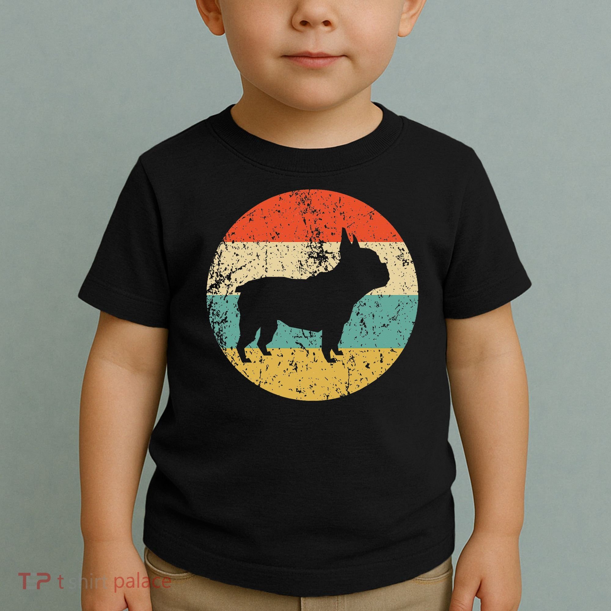 French Bulldog Retro Dog Toddler T-Shirt