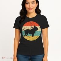 French Bulldog Retro Dog Women's T-Shirt thumb 4