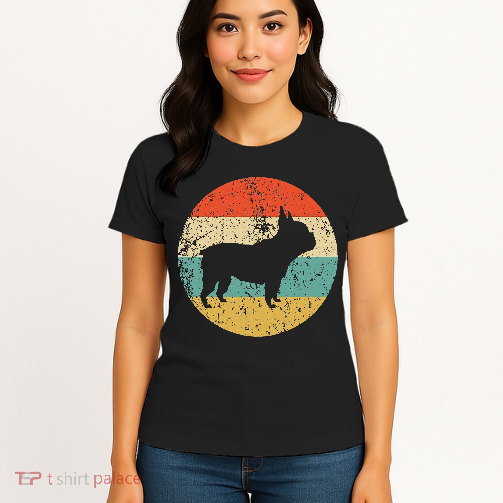 French Bulldog Retro Dog Women's T-Shirt