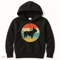 French Bulldog Retro Dog Kids Hoodie thumb 0