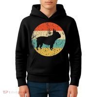 French Bulldog Retro Dog Kids Hoodie thumb 4