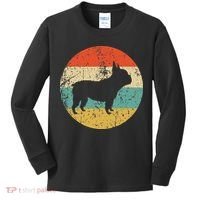 French Bulldog Retro Dog Kids Long Sleeve Shirt thumb 0