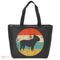 French Bulldog Retro Dog Tote Bag thumb 0