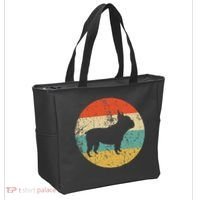 French Bulldog Retro Dog Tote Bag thumb 2