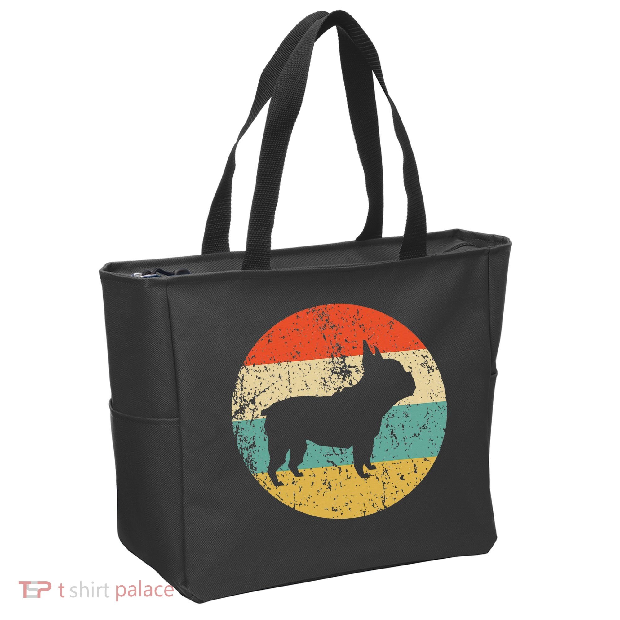 French Bulldog Retro Dog Tote Bag