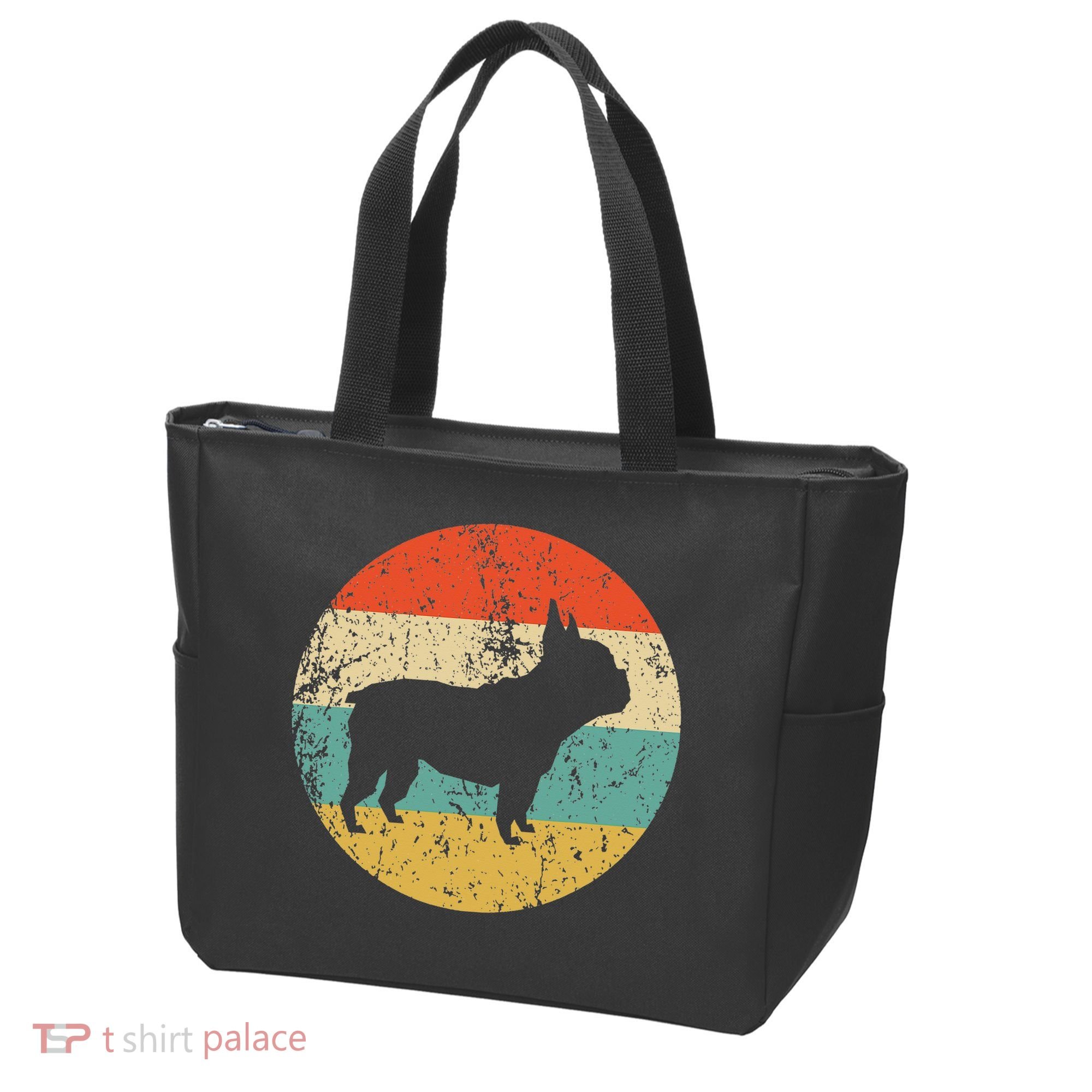 French Bulldog Retro Dog Tote Bag