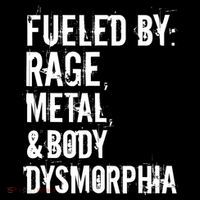 Fueled By Rage Metal And Body Dysmorphia Funny Grunge Style Hoodie thumb 7