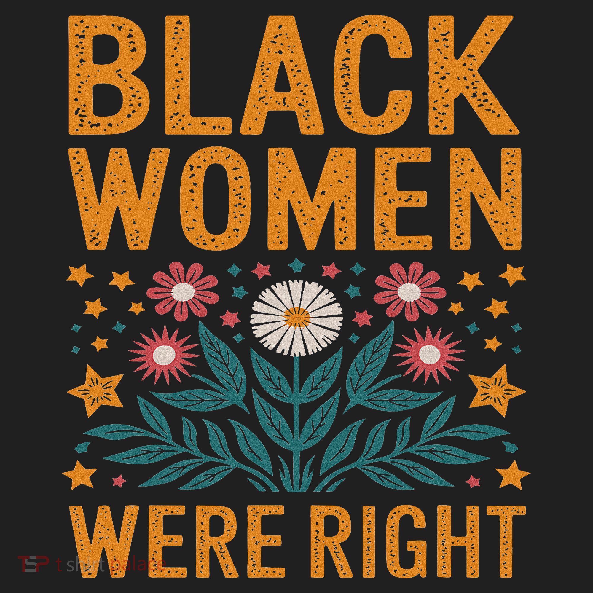 Floral Boho Resist Anti Trump Black Women Were Right Beanie