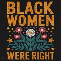 Floral Boho Resist Anti Trump Black Women Were Right Women's Tank Top thumb 5